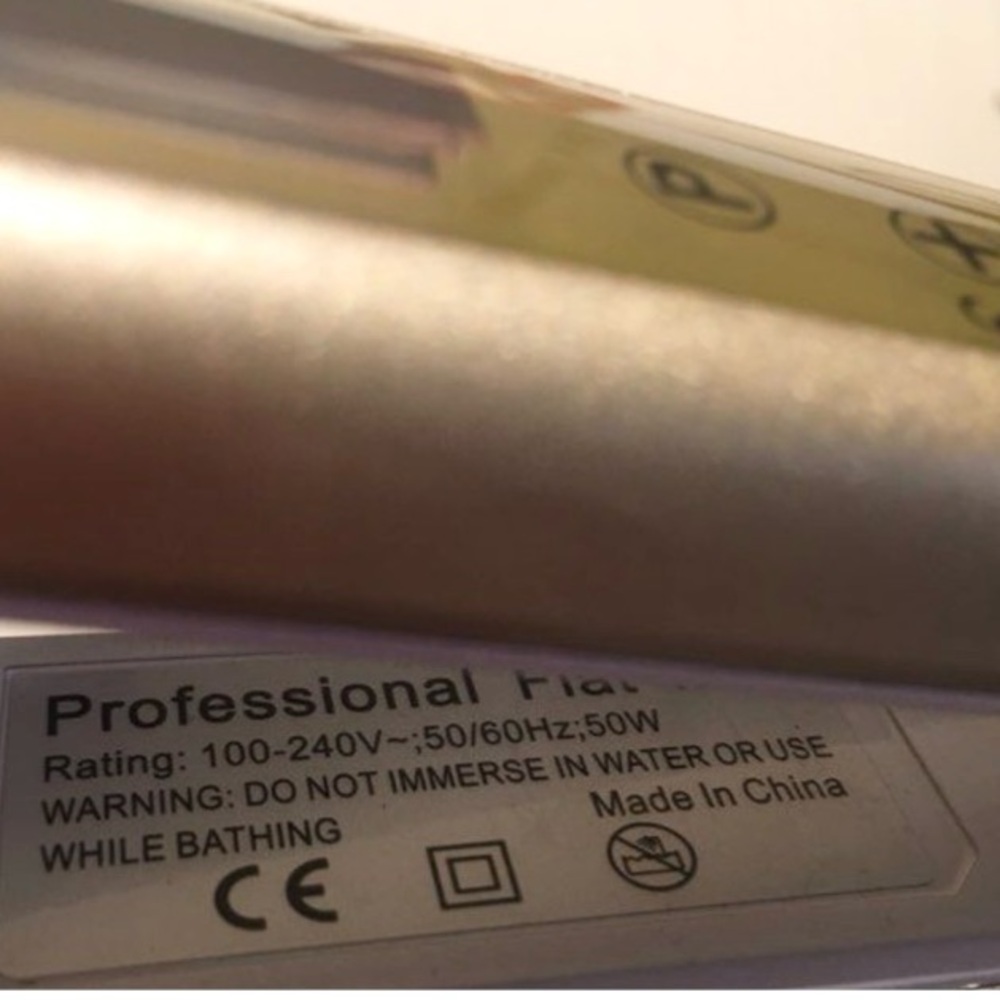 KIPOZI 1” Nano Titanium Gold Flat Iron Straightener - Picture 4 of 7